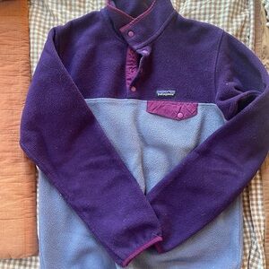 Patagonia Synchilla Fleece in Purple and Pink